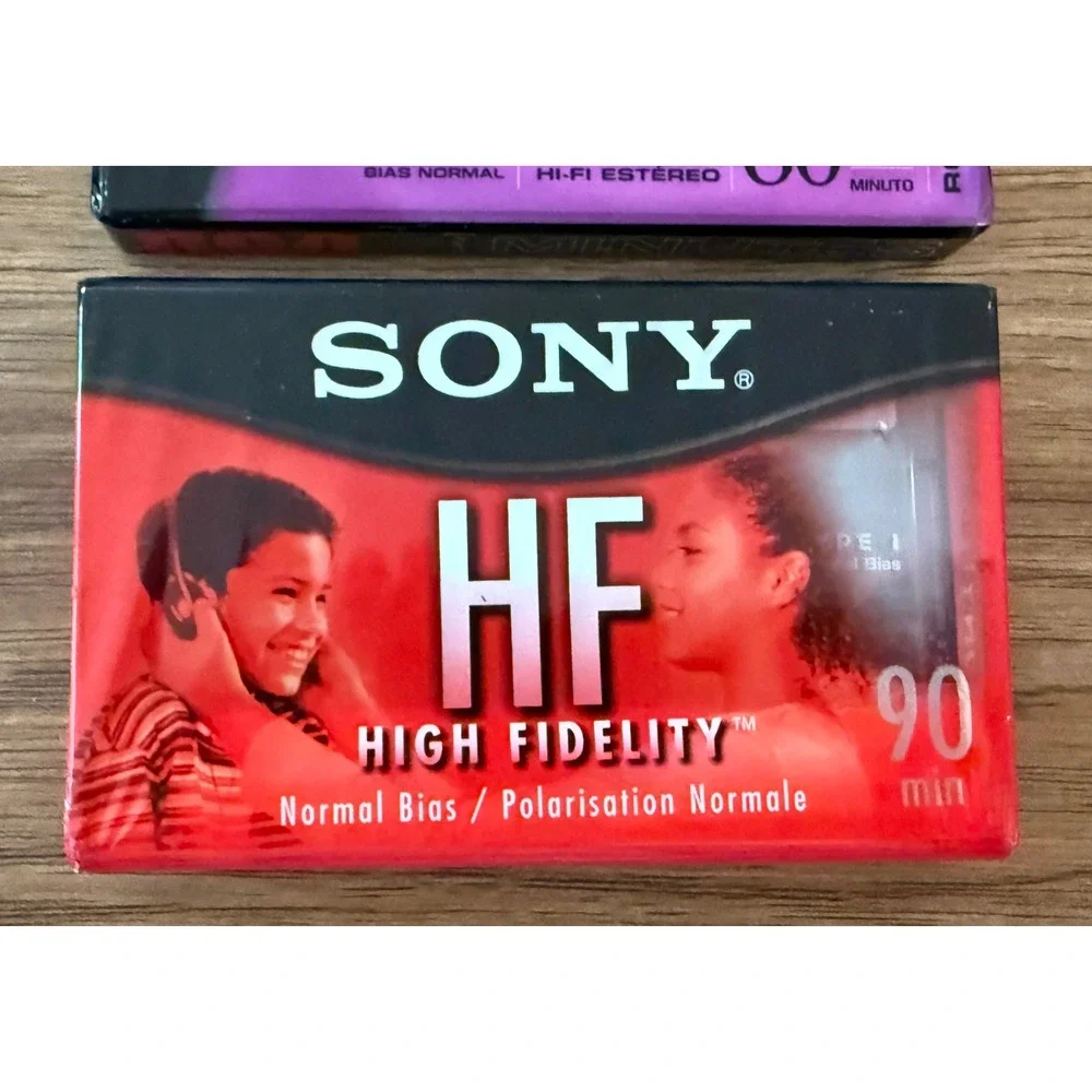Sony HF 90 & RCA 60 Blank Audio Cassette Tapes Lot of 2 New Sealed Normal Bias